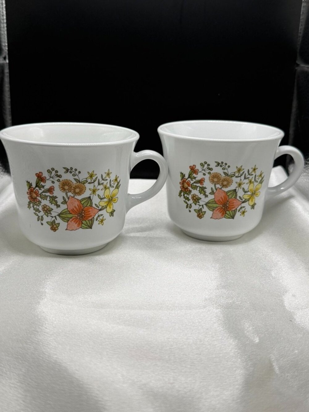 Vintage Cottagecore Corelle "Indian Summer" Mugs Set of Two